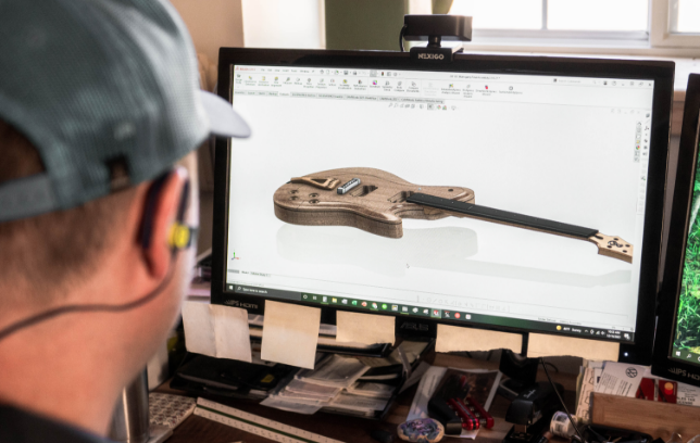 Computer Aided Design (CAD) Custom Electric Guitar