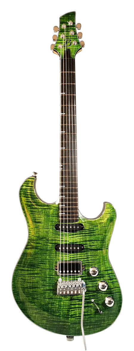 Green Emerald Tiger Burst MC