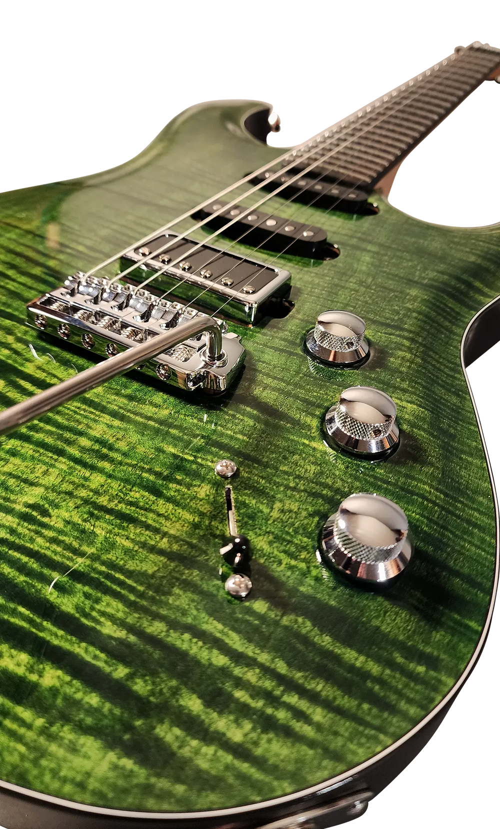 Green Emerald Tiger Burst MC