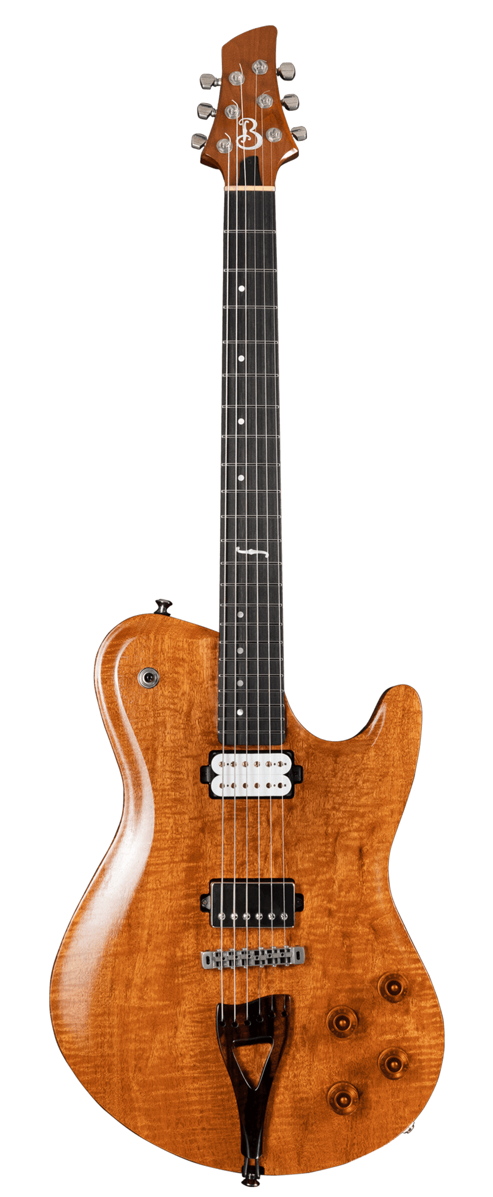 OC Custom Flamed Mahogany with Custom Tailpiece